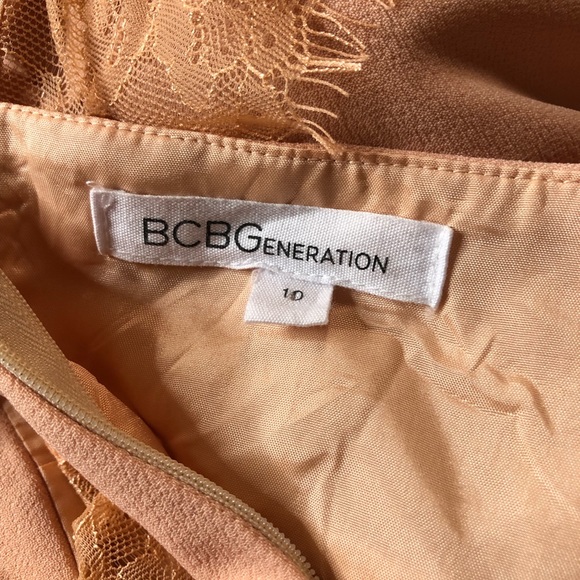 BCBGeneration Blush Pink HiLo Lace Dress - Picture 11 of 13